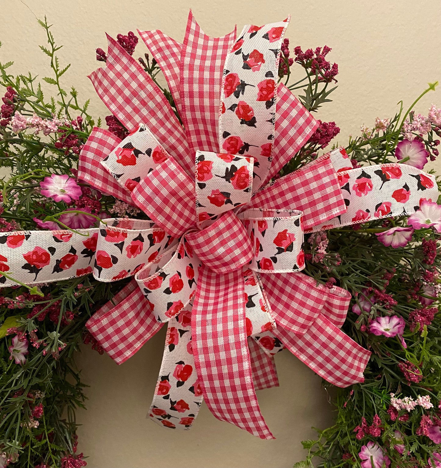 Pink Floral Summer Grapevine Wreath, Everyday Summer Pink Floral Wreath, Everyday Pink Floral Wreath, Everyday Floral Farmhouse Wreath