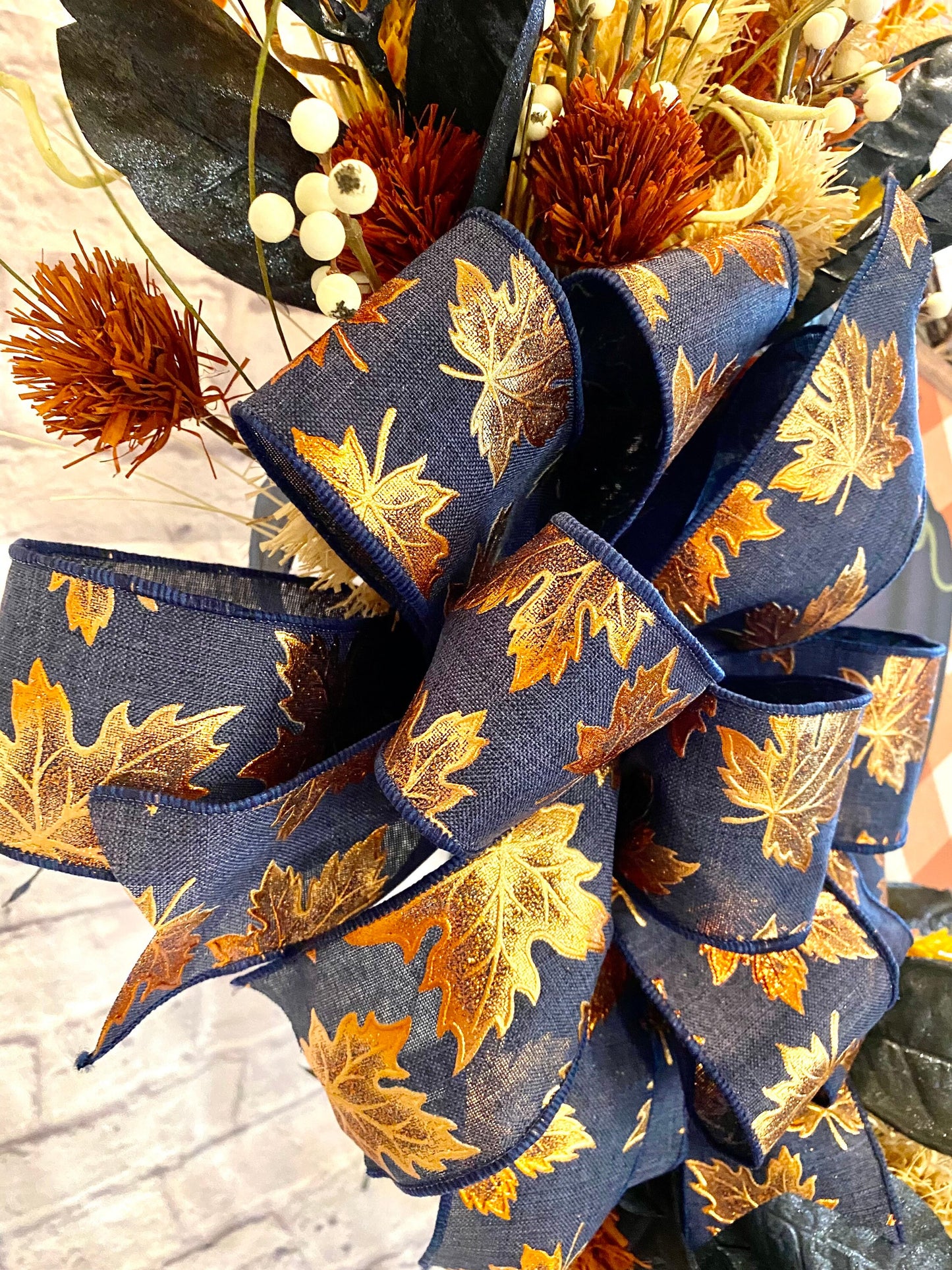 Elegant Autumn Harvest Wreath, Pumpkin Sign, Rustic Grapevine Wreath, Thanksgiving Door Decoration, Fall Wreath with Pumpkin for Front Door