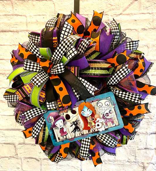 Halloween Zombie Wreath, Halloween Zombie Wreath for Door, Halloween Zombie Wreath for Porch, Halloween Zombie Decoration