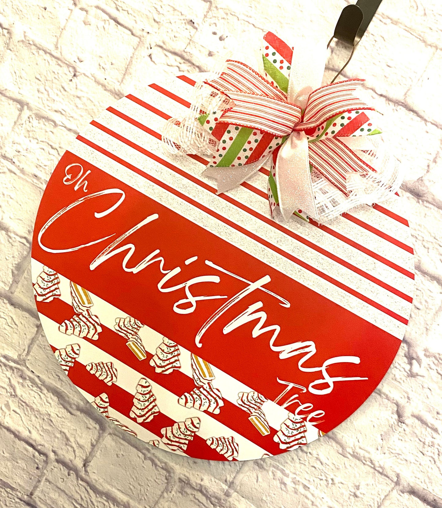Oh Christmas Tree Door Hanger, Christmas Tree Cake Door Hanger, Oh Christmas Tree Home Decoration, Christmas Tree Decoration for Porch
