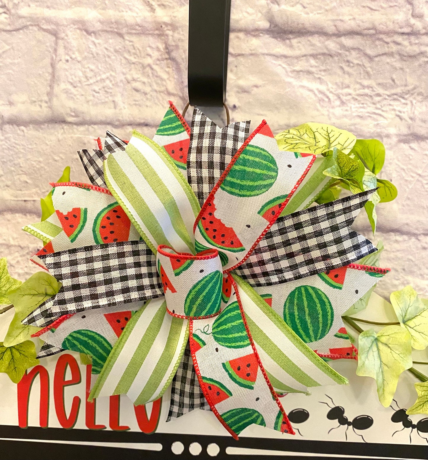 Hello Summer Door Hanger, Watermelon Summer Door Hanger, Hello Summer Home Decoration, Watermelon Summer Hime Decoration
