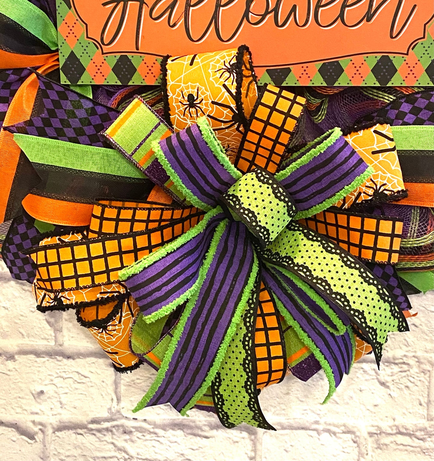 Happy Halloween Wreath for Front Door, Happy Halloween Wreath for Porch, Happy Halloween Home Decoration, Happy Halloween Door Hanger