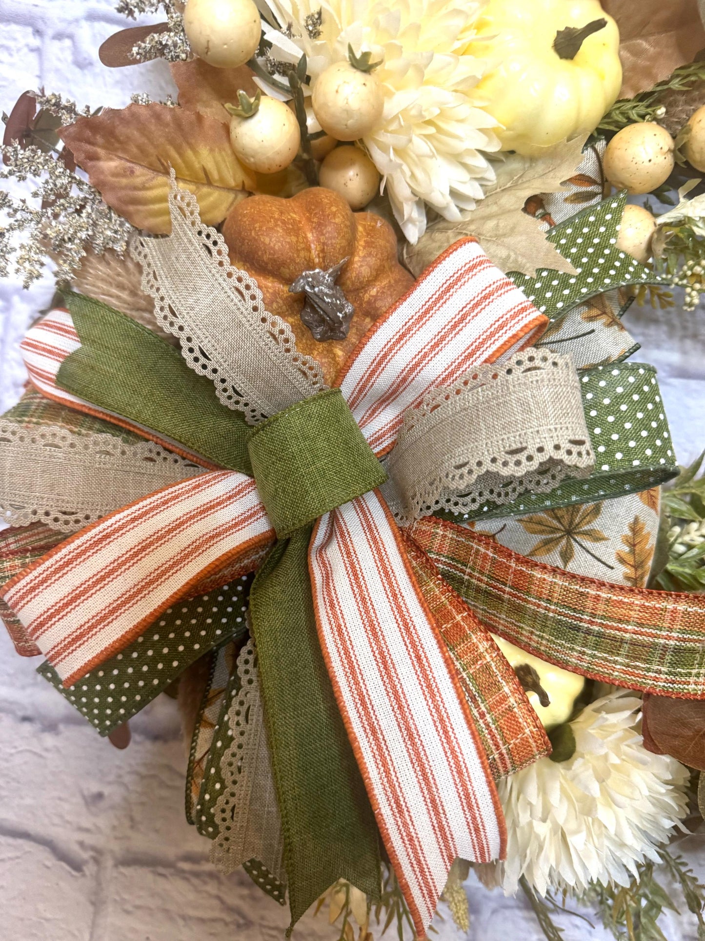 Fall Floral Grapevine Wreath, Autumn Floral Grapevine Wreath, Rustic Fall Pumpkin Decor, Fall Home Decoration, Thanksgiving Decoration