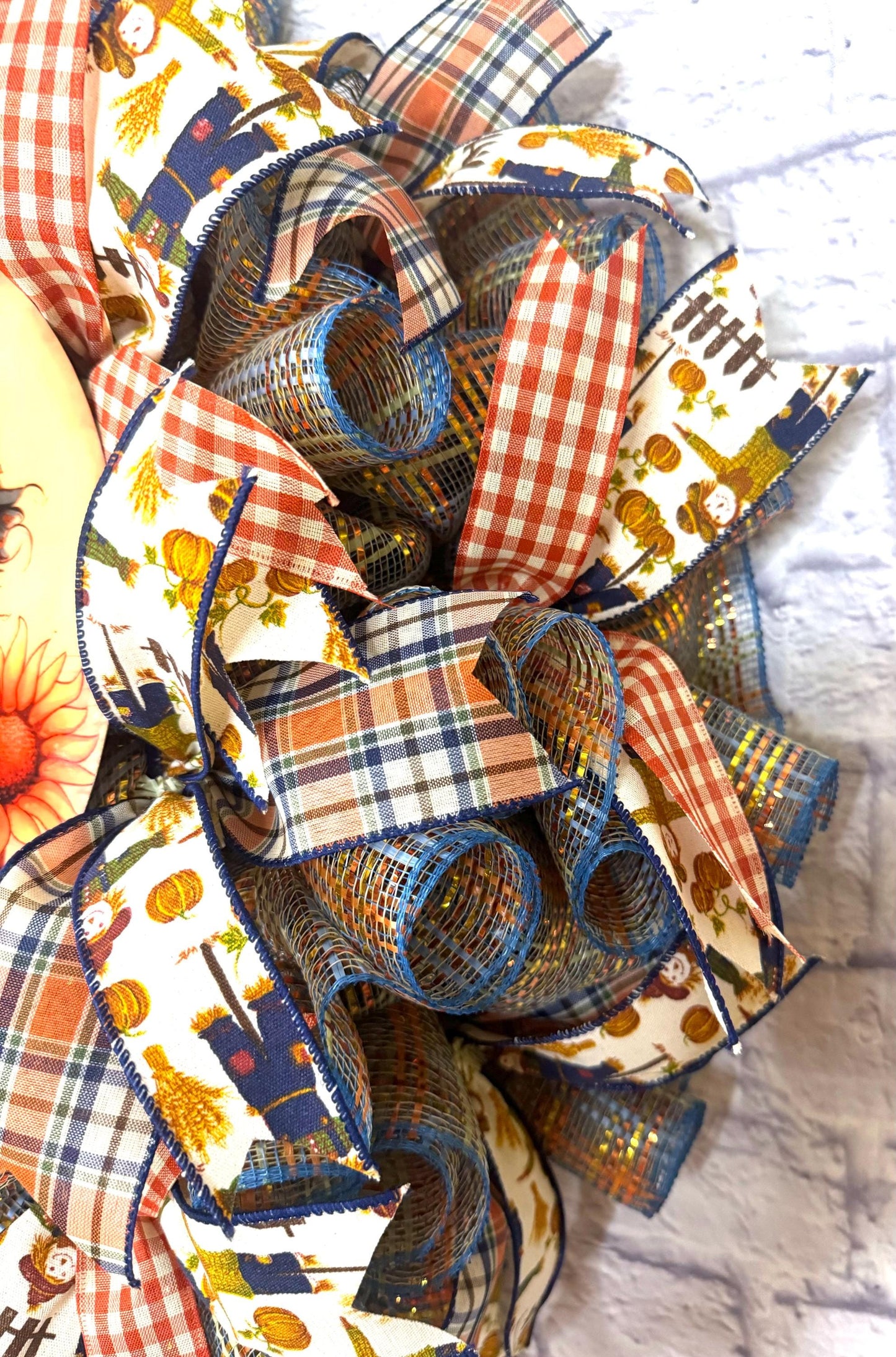 Fall Scarecrow Wreath, Fall Scarecrow Wreath for Door, Fall Scarecrow Door Hanger, Fall Porch Decoration, Fall Scarecrow Home Decor