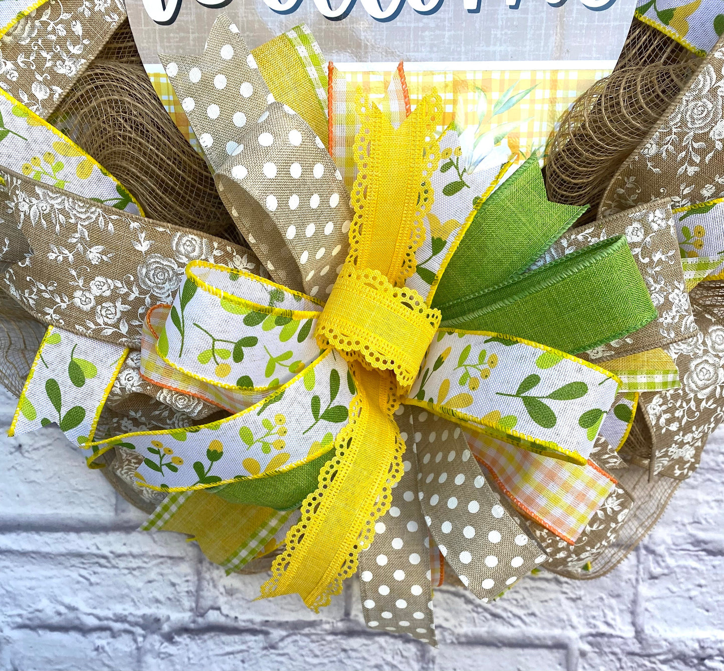 Spring Welcome Wreath, Summer Welcome Wreath, Farmhouse Spring Wreath, Farmhouse Summer Wreath, Spring Door Hanger, Summer Door Hanger