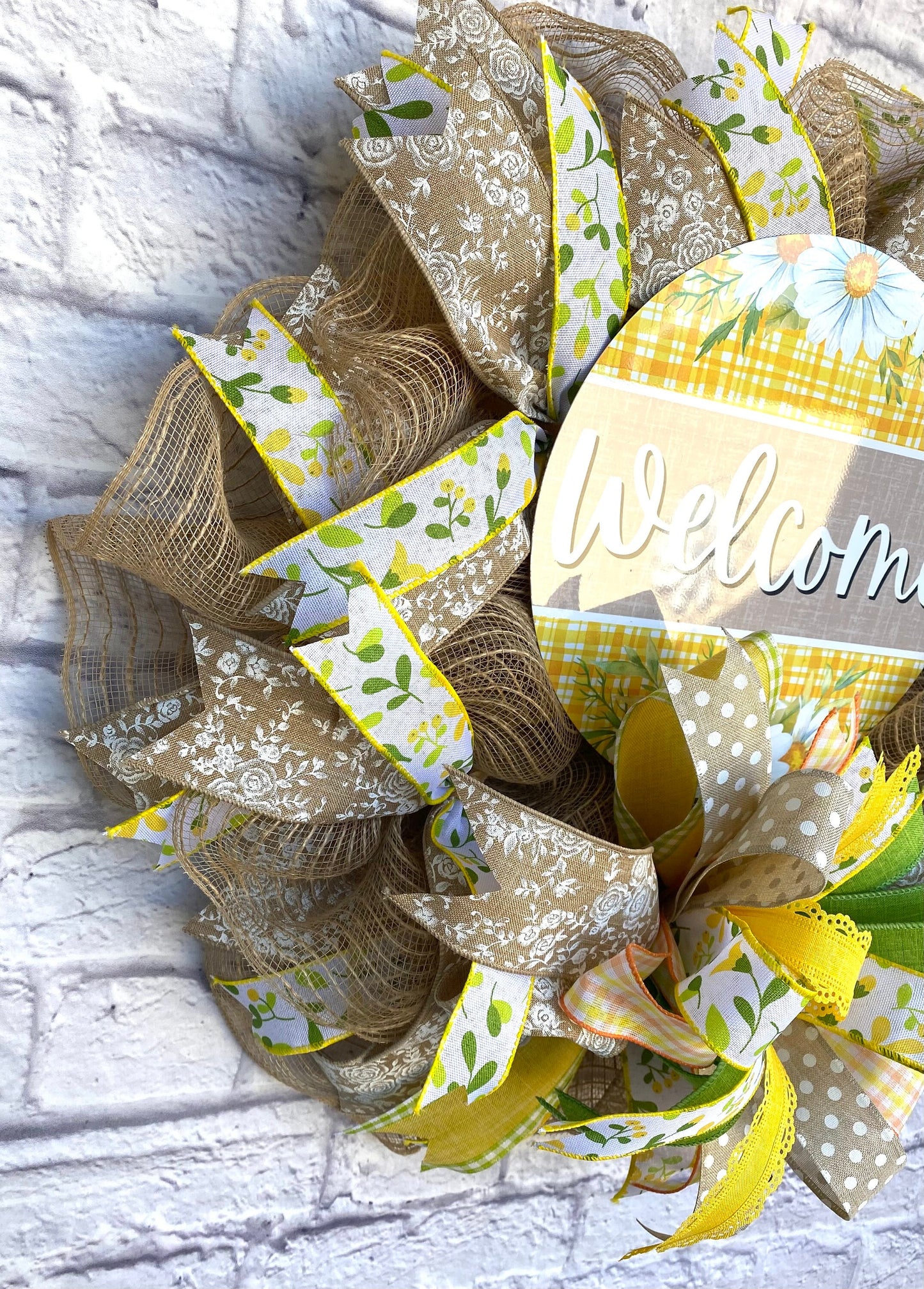 Spring Welcome Wreath, Summer Welcome Wreath, Farmhouse Spring Wreath, Farmhouse Summer Wreath, Spring Door Hanger, Summer Door Hanger