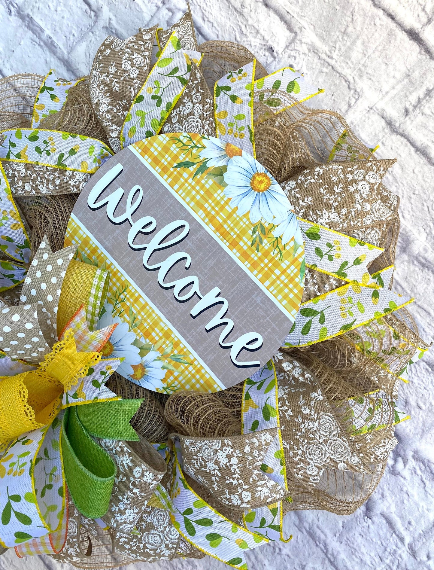 Spring Welcome Wreath, Summer Welcome Wreath, Farmhouse Spring Wreath, Farmhouse Summer Wreath, Spring Door Hanger, Summer Door Hanger