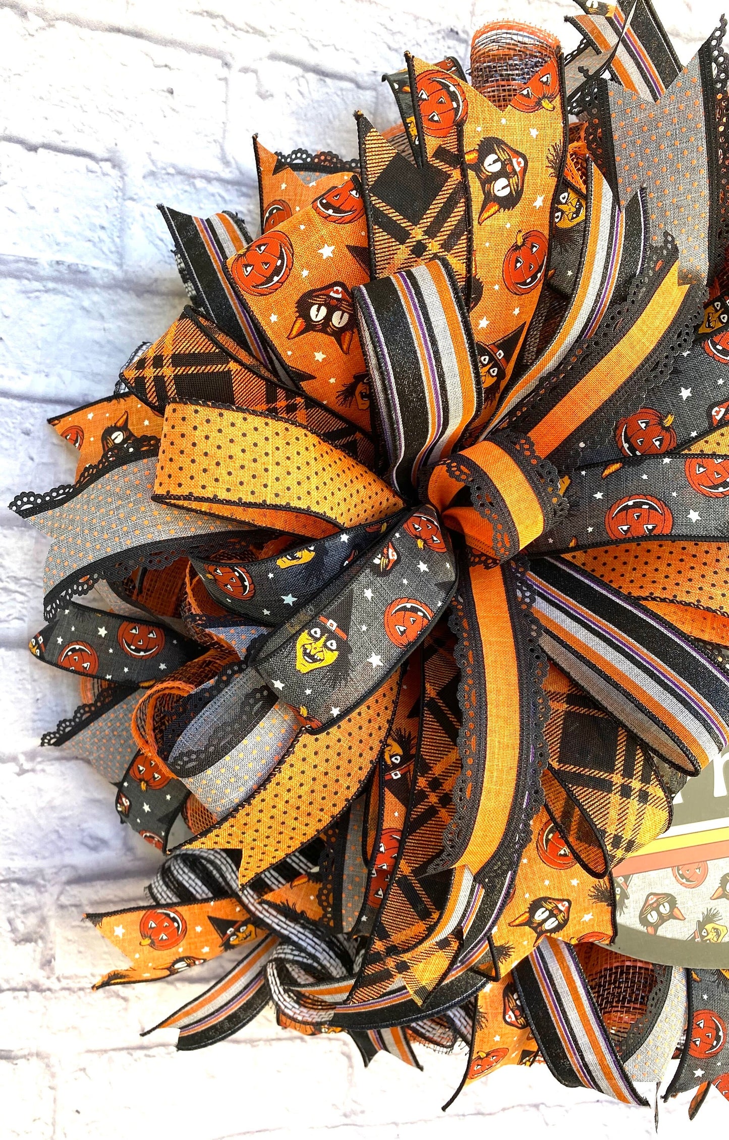 Happy Halloween Wreath, Gothic Halloween Wreath, Cat Halloween Wreath, Halloween Door Hanger, Halloween Home Decoration, Halloween Decor
