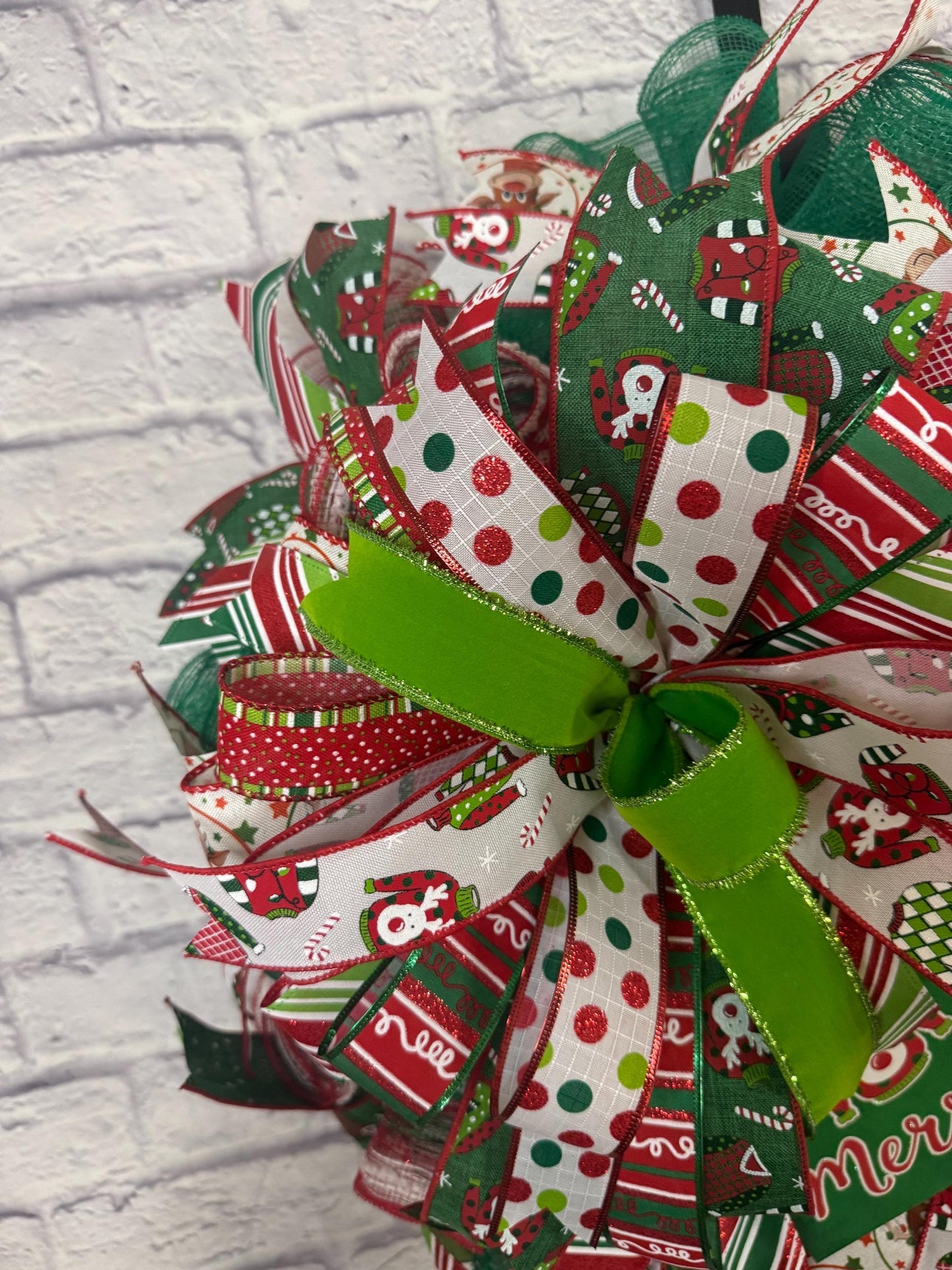 Christmas Ugly Sweater Wreath, Christmas Wreath for Front Door, Merry Christmas Door Hanger, Christmas Porch Decor, Ugly Sweater Christmas